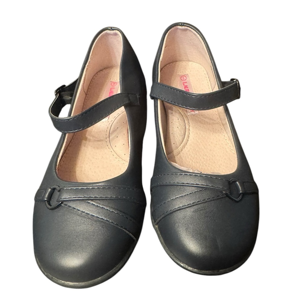 Laura Ashley Girls Navy Mary Jane Shoes size 3 - Picture 6 of 11